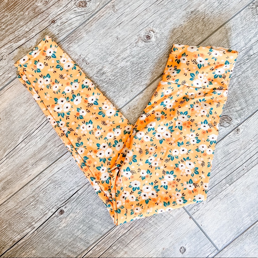 NBW Yellow Floral Leggings